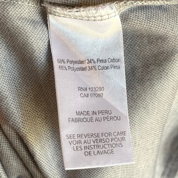 Travis Mathew Outfresh Pima Cotton Golf Polo Gray XL Preppy Camp Golf Cart EUC! - Picture 8 of 9